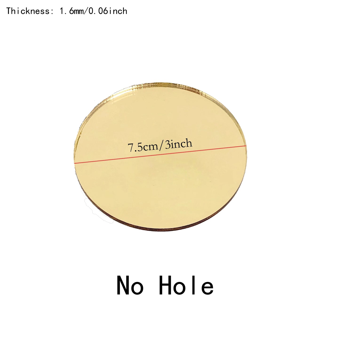 Clear/Frosted/Gold Round Acrylic Ornament Blanks,Acrylic Circle Disc for Vinyl,Christmas Decor,Engraving,Painting DIY Crafting