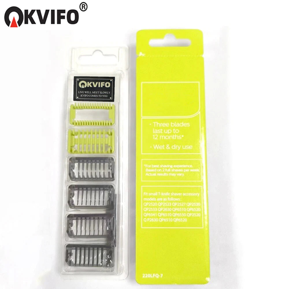 KVIFO 7/8 Guide Comb Guards for All Original One-Blade QP2520 QP2530 QP2620 QP2630 QP6510 QP6520 QP6531 Electric Beard Trimmer