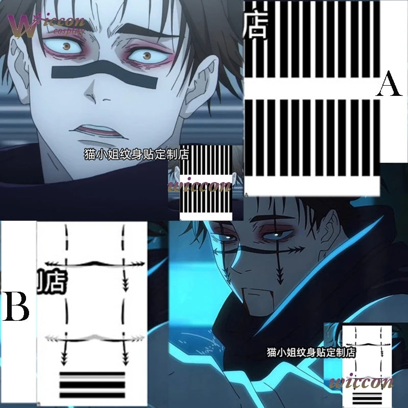 Choso Cosplay Costume Suit Same Pants Ponytail Wig Anime Movie JJK Execution Top Halloween Clothing Men Brother Robe Purple