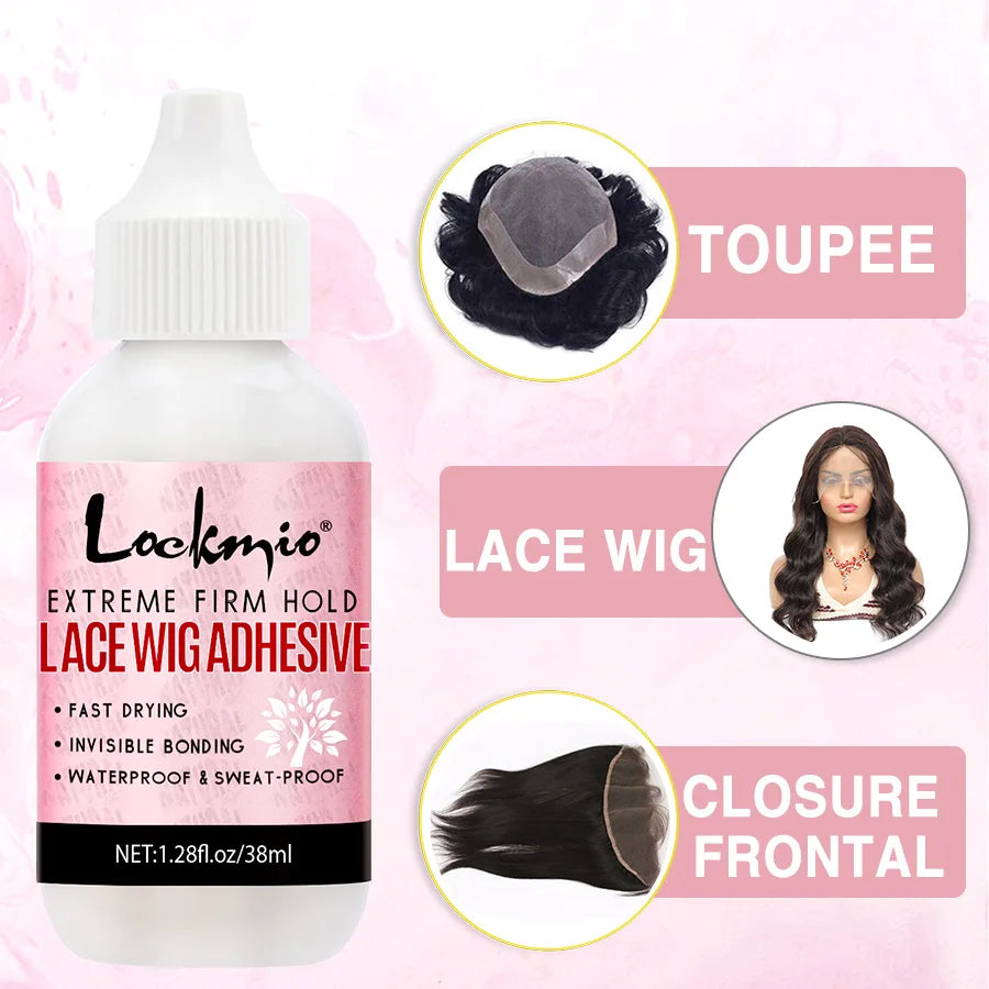 Lace Wig Adhesive Strong Wig Front Glue Liquid Remover Smooth Hair Wax Stick for Wig Broken Back Hair Styling Solid Pomade Cream