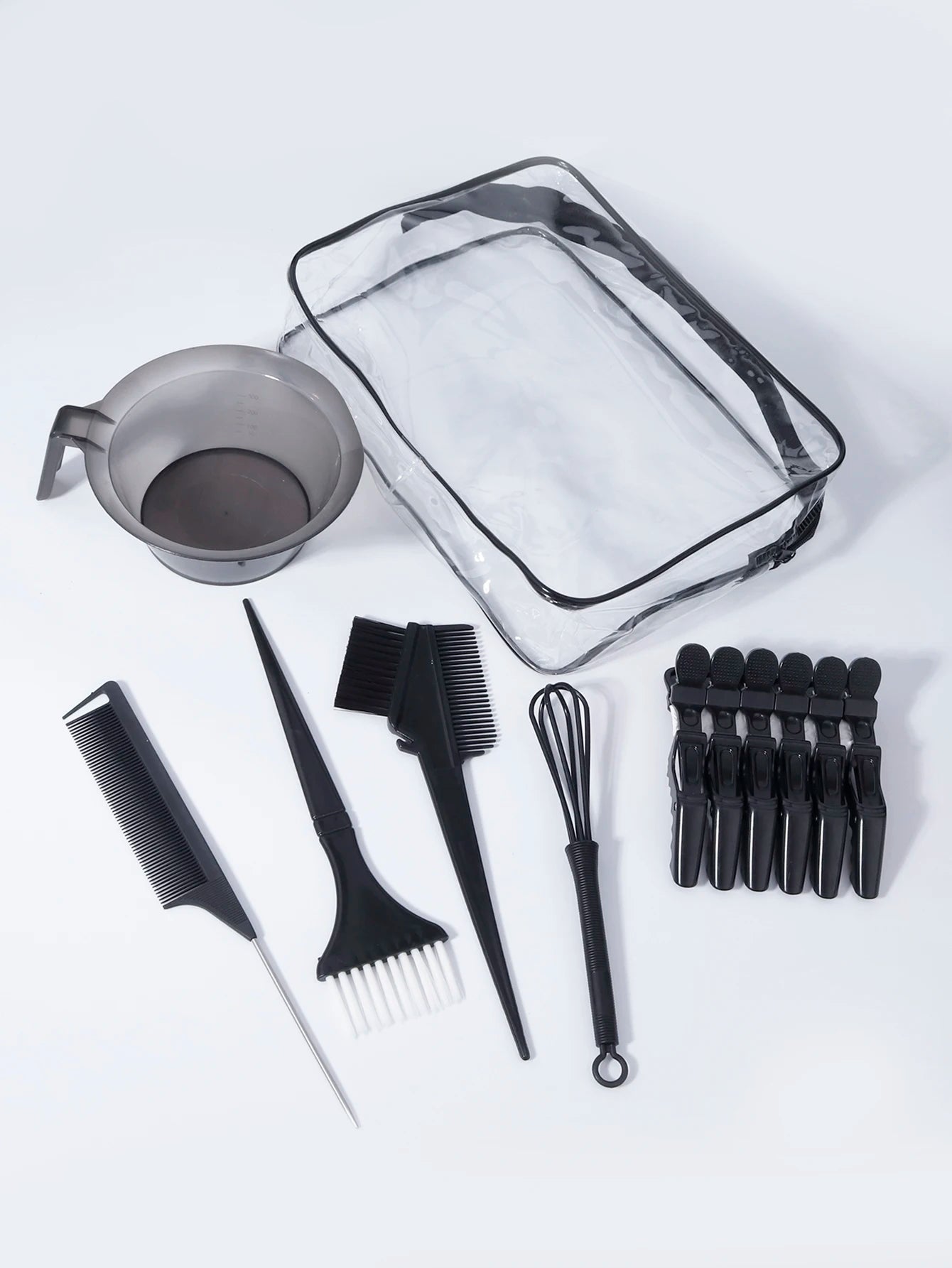 11pcs professional hair dye set with hair dye brush comb, clip, dye stirrer, suitable for hair salons,special for real hair wigs