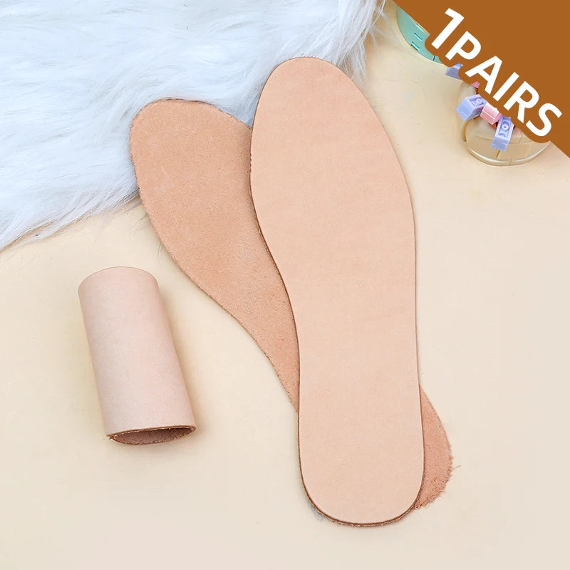 Head Layer Cowhide Insole Breathable and Sweat Absorbing Leather Shoe Pad Thick Genuine Leather Shoe Pad Thin Anti Odor Foot Pad