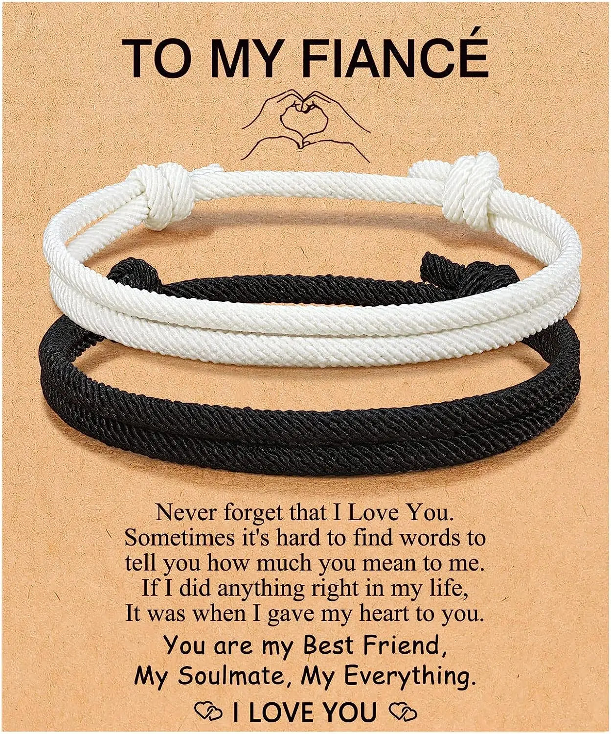 Couples Bracelets To My Men, Boyfriend, Girlfriend, My Love - Anniversary Valentines Day Birthday Christmas Gift for Him and Her