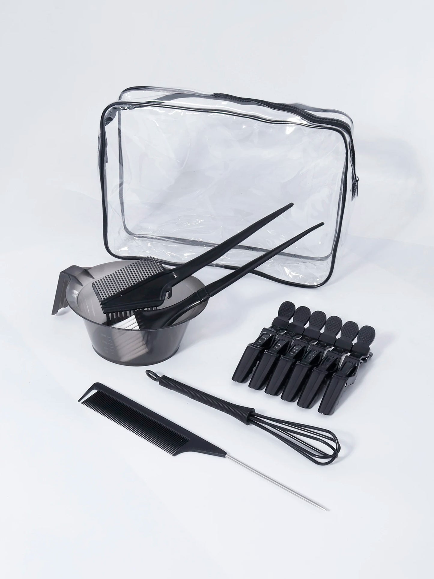 11pcs professional hair dye set with hair dye brush comb, clip, dye stirrer, suitable for hair salons,special for real hair wigs