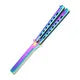 Foldable Comb Stainless Steel Practice Training Butterfly Knife Comb Beard Moustache Brushe Salon Hairdressing Styling Tool
