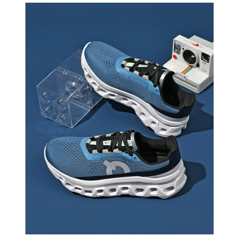 Men's sports shoes, lightweight carbon plate racing running shoes, winter shock absorption, anti slip, wear-resistant, breathabl