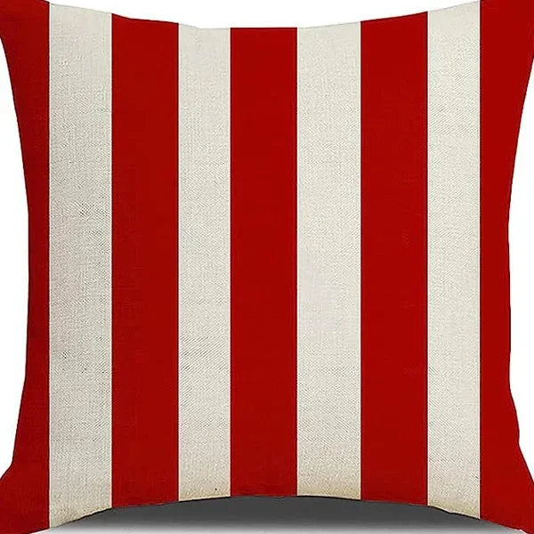 Christmas linen pillowcase, Santa Claus printed pillow, cushion cover, home living room decoration cushion cover