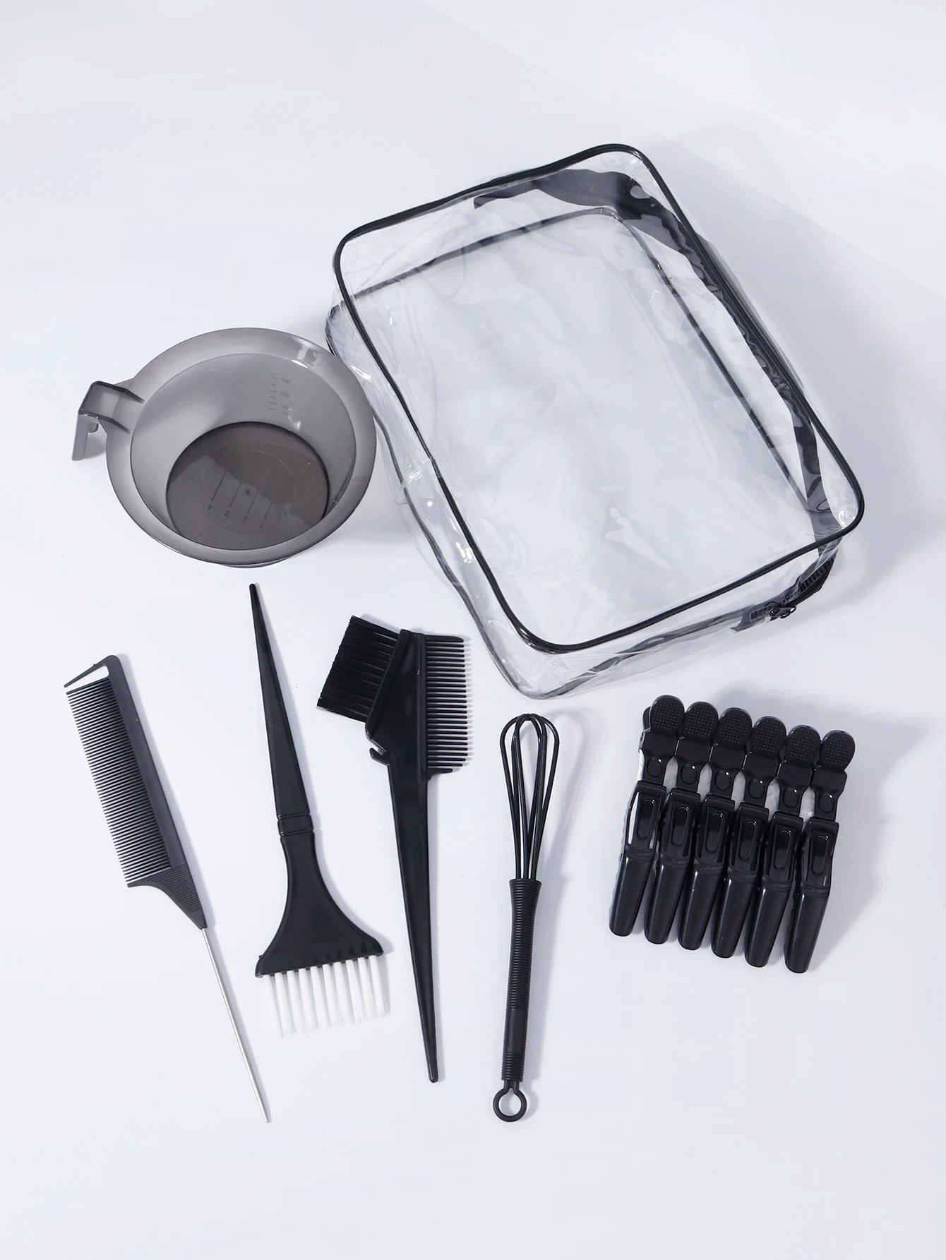 11pcs professional hair dye set with hair dye brush comb, clip, dye stirrer, suitable for hair salons,special for real hair wigs