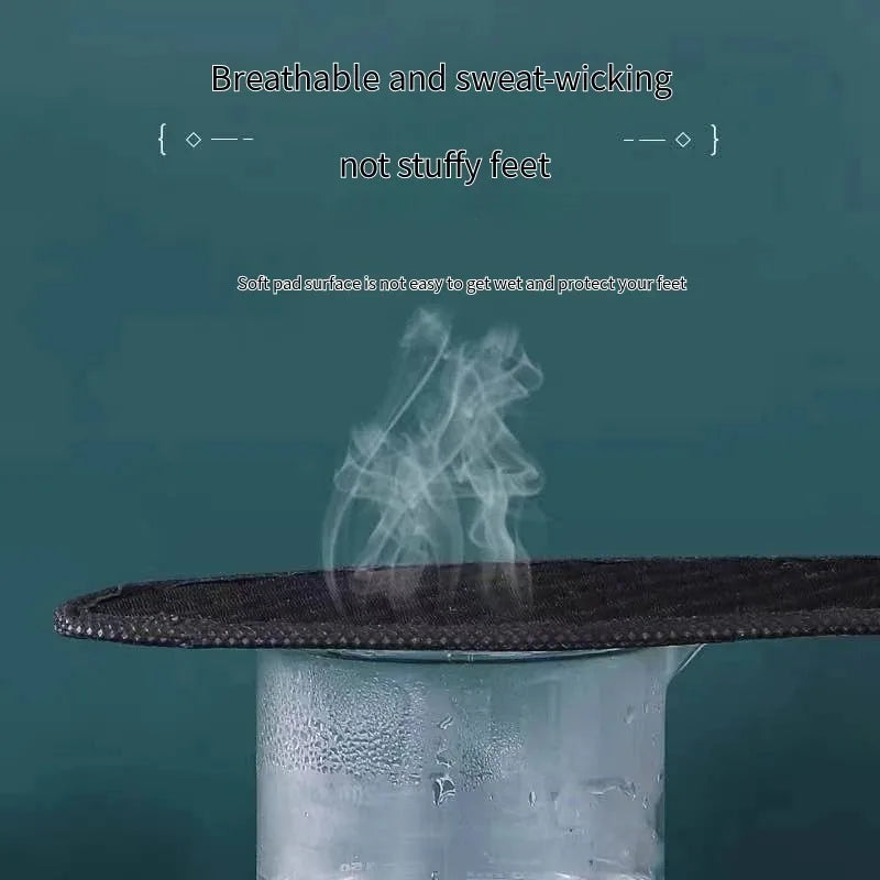 1 Pair Bamboo Charcoal Antibacterial Insoles Plant Deodorant Thick Shock Absorbing for Running Sports