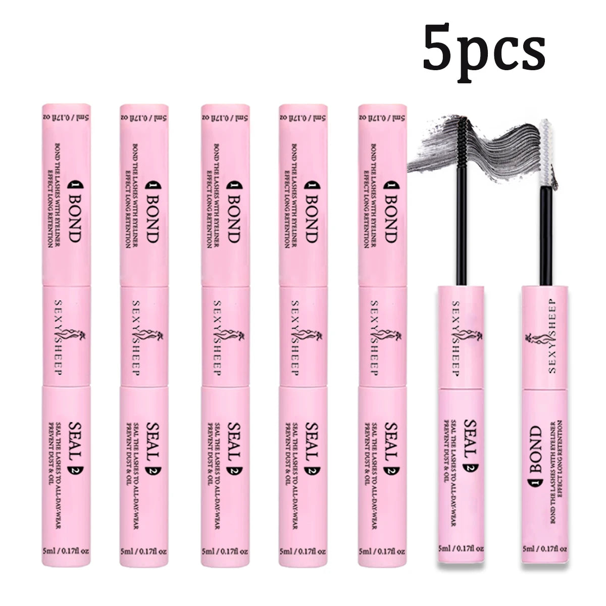 Lash Bond and Seal Waterproof Strong Hold Lash Cluster Glue for Eyelash Long Lasting Eyelash Makeup Tool
