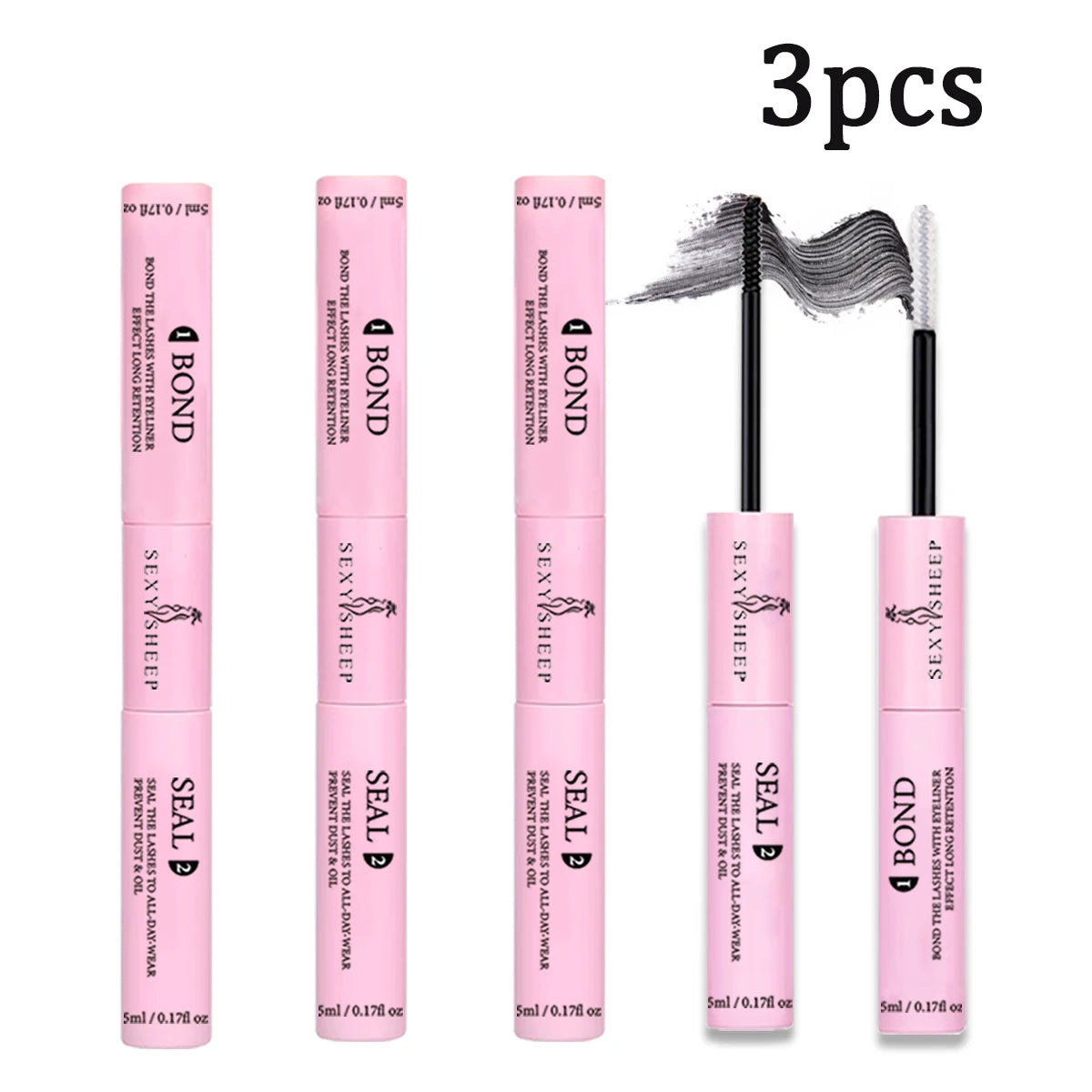 Lash Bond and Seal Waterproof Strong Hold Lash Cluster Glue for Eyelash Long Lasting Eyelash Makeup Tool