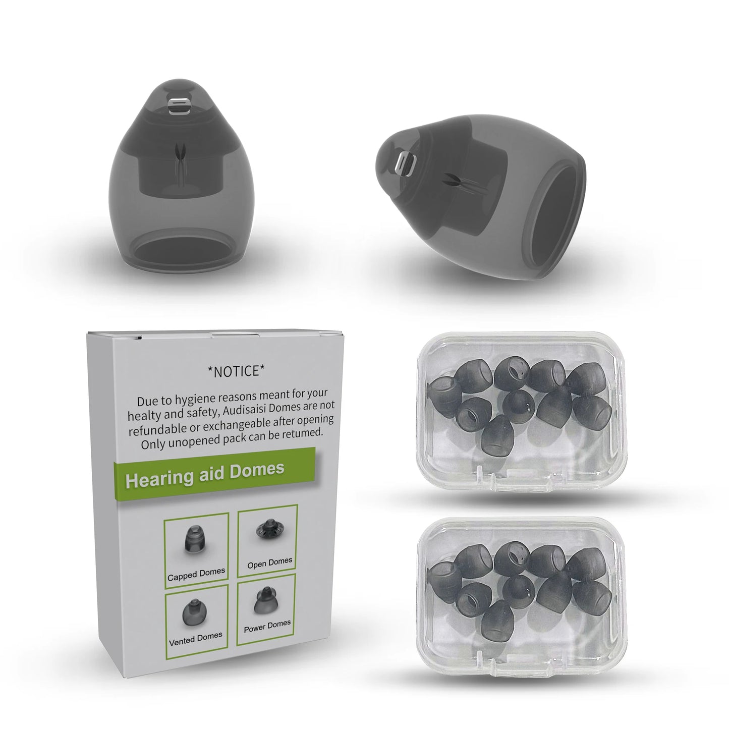 20 pcs for Phonak Vented 4.0 Hearing Aid Domes,Hearing Aids Domes for Phonak Audeo Marvel Paradise Lumity Accessory(S/M/L )