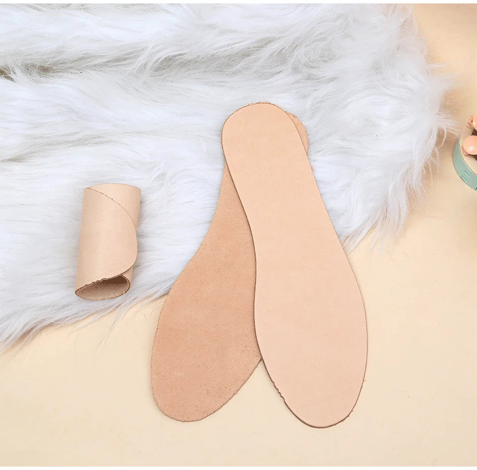 Head Layer Cowhide Insole Breathable and Sweat Absorbing Leather Shoe Pad Thick Genuine Leather Shoe Pad Thin Anti Odor Foot Pad
