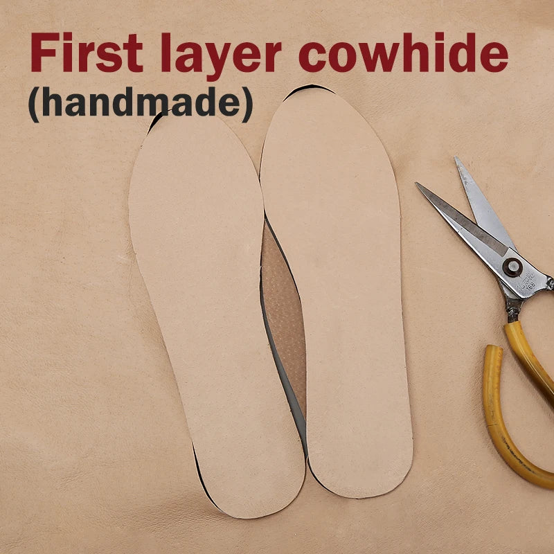 Head Layer Cowhide Insole Breathable and Sweat Absorbing Leather Shoe Pad Thick Genuine Leather Shoe Pad Thin Anti Odor Foot Pad