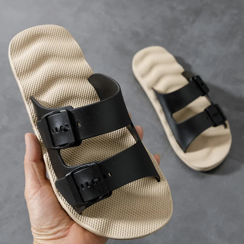Slippers for Men In Summer Outdoor Wear Home Use Couples Indoor Soft Soles Bathrooms Non-skid Extra Large 4849 Sandals Slippers