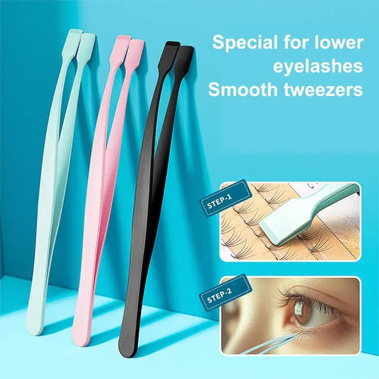 Lash Applicator Tool Eyelash Cluster Applicator Tweezers Non Slip Precise Professional Makeup Tool for Travel Salon Separating