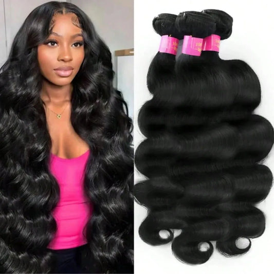 30 40 Inch Body Wave Bundles 100% Real Raw Human Hair Extensions Wet And Wavy Remy Weave Hair Bundles For Black Women