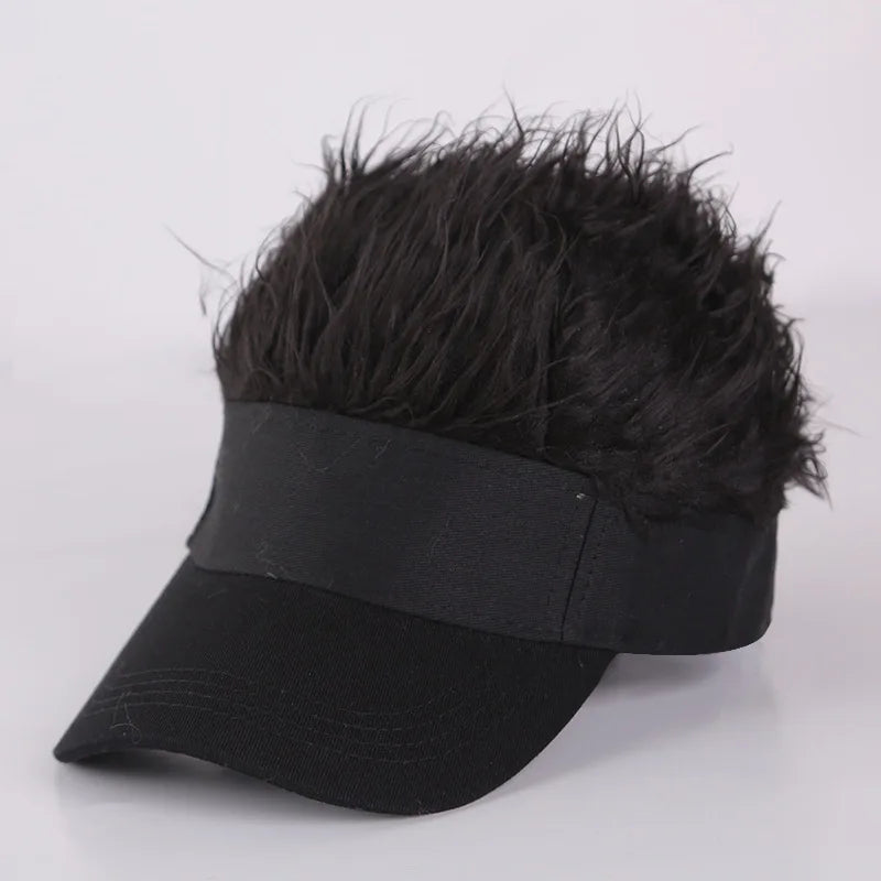 Synthetic Hip Hop One-Piece Wig Hat Funny Fashion Personality Hair Synthesis Cap Wig Hat for Cosplay And Parties