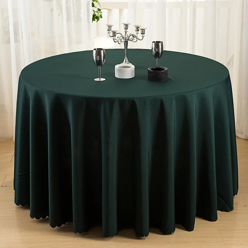 Wedding Christmas Decorative Table Cloth Round Tablecloths Dining Table Cover Birthday Banquet Decor Home Dining Table Cover