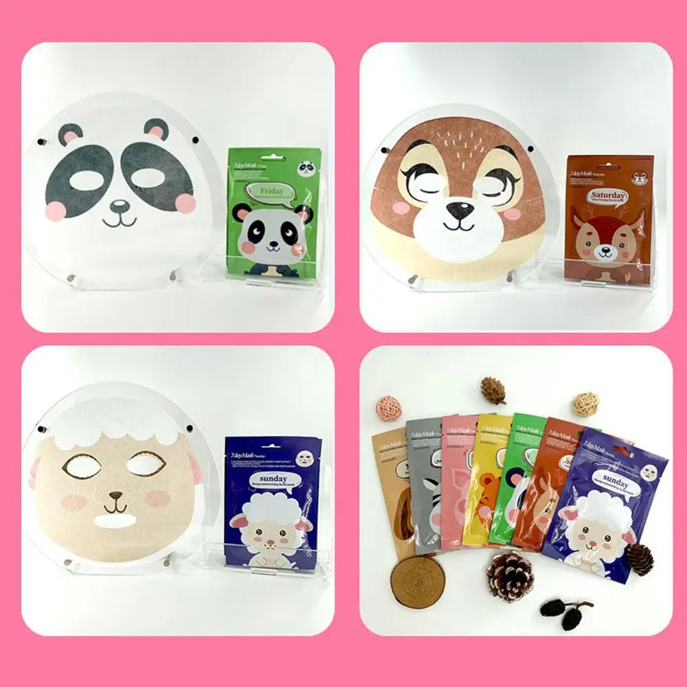 1/5pcs Cute Cartoon Animal Children's Sheet Mask Kids Spa Moisturize Face Masks Gentle Moisturizing Brighten Mask Skincare