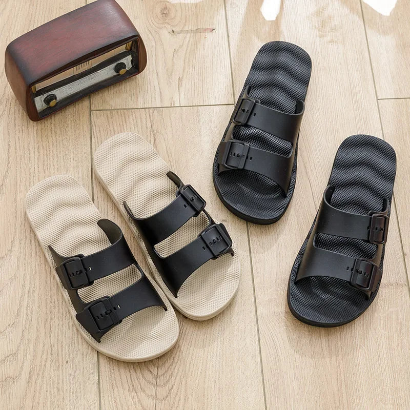 Slippers for Men In Summer Outdoor Wear Home Use Couples Indoor Soft Soles Bathrooms Non-skid Extra Large 4849 Sandals Slippers