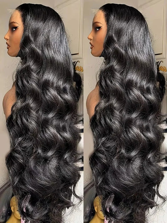 40 42 Inch HD 300% 13x6  Body Water Wave Lace Front Human Hair Wigs 13x4 Lace Frontal Wig 5x5 Glueless Closure Ready To Wear Wig