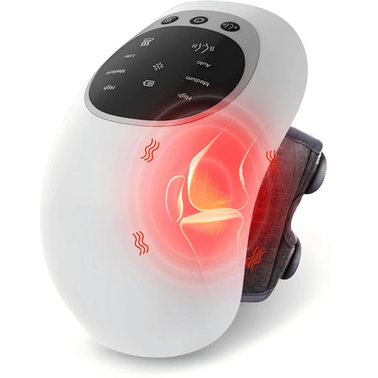 3 in 1 Cordless Knee Massager with Red Light and Vibration Knee Brace Machine for Knee Muscle Relaxation Gifts for Women Men