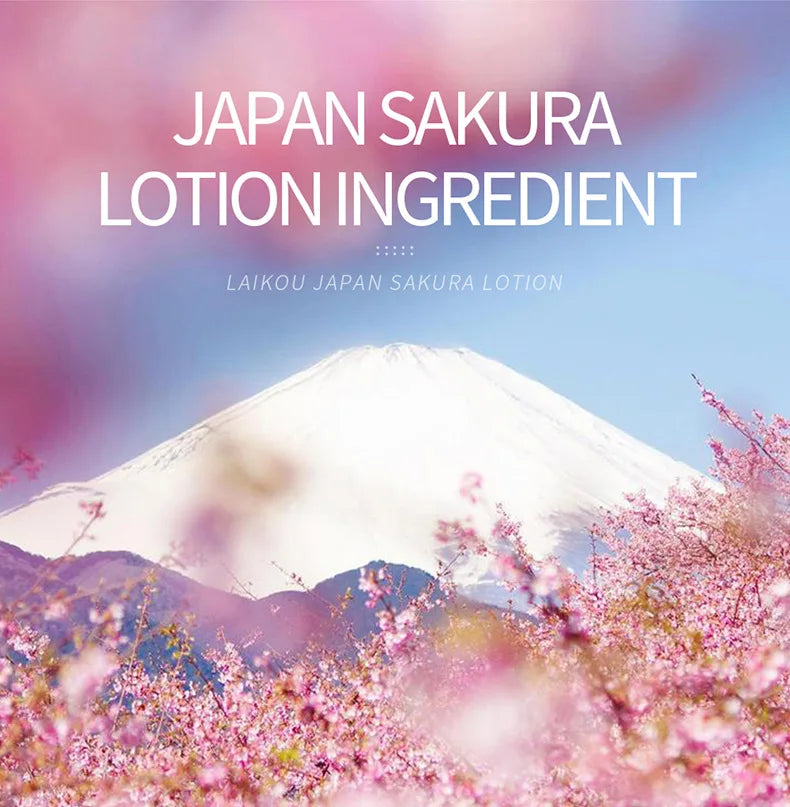 LAIKOU Sakura Face Lotion Moisturizing Essence  Shrink Pores Repairing  Improve Skin Elasticity  100ML