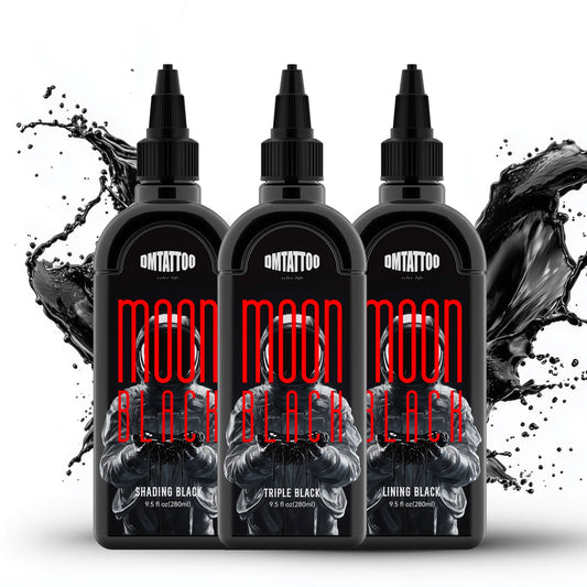 DM 9.5oz/280ml Tattoo Black Ink Triple/ Lining/ Shading Black Pigment Premium Tattoo Ink Drawing Teng Black Tattoo Materia ﻿