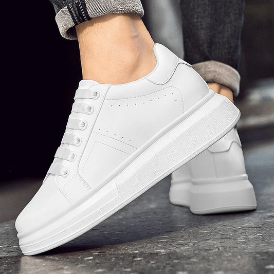 Genuine Leather Men's Athletic Shoe Stylish Male Design Running Shoe Outdoor Male Comfortable Sneakers Men Casual Skate Shoes