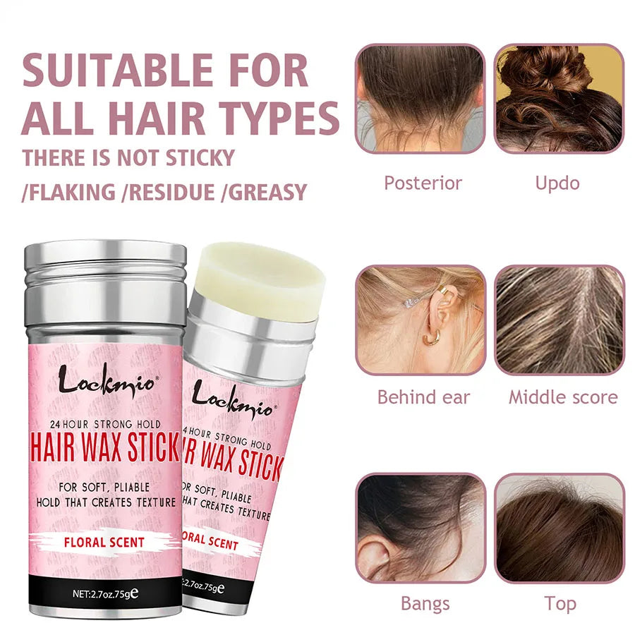 Lace Wig Adhesive Strong Wig Front Glue Liquid Remover Smooth Hair Wax Stick for Wig Broken Back Hair Styling Solid Pomade Cream