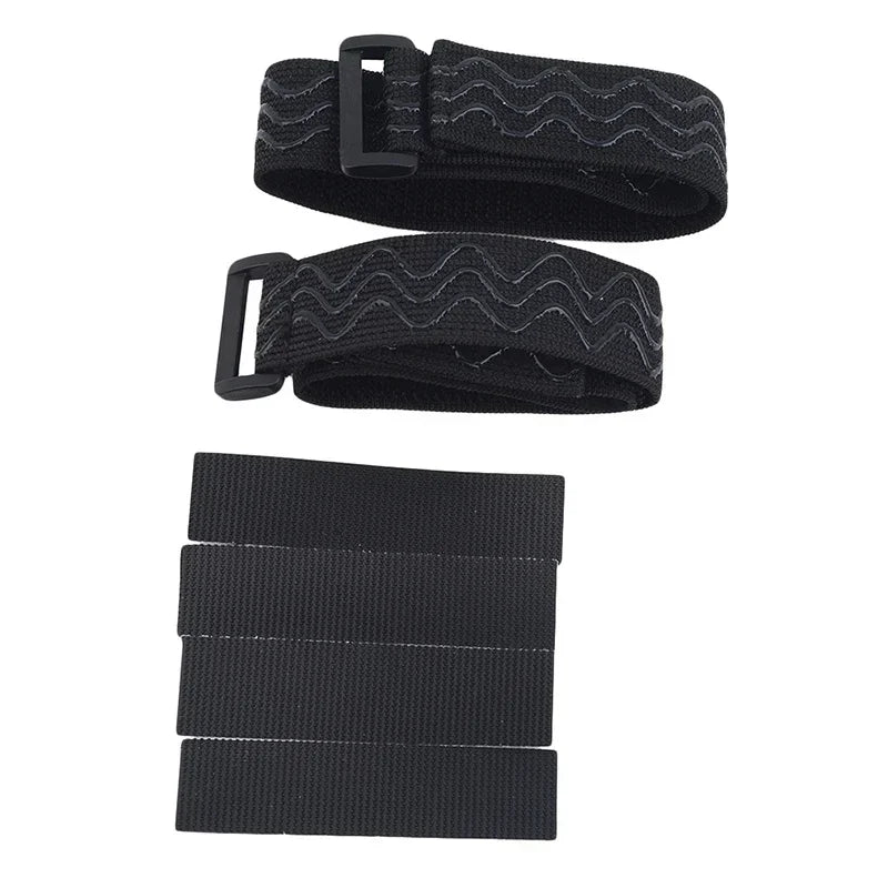 Women's Adjustable Anti-Slip Elastic Shoelaces Boot Straps with Adhesive Tape Shoe Laces Lock for Holding Loose Boots Accessory