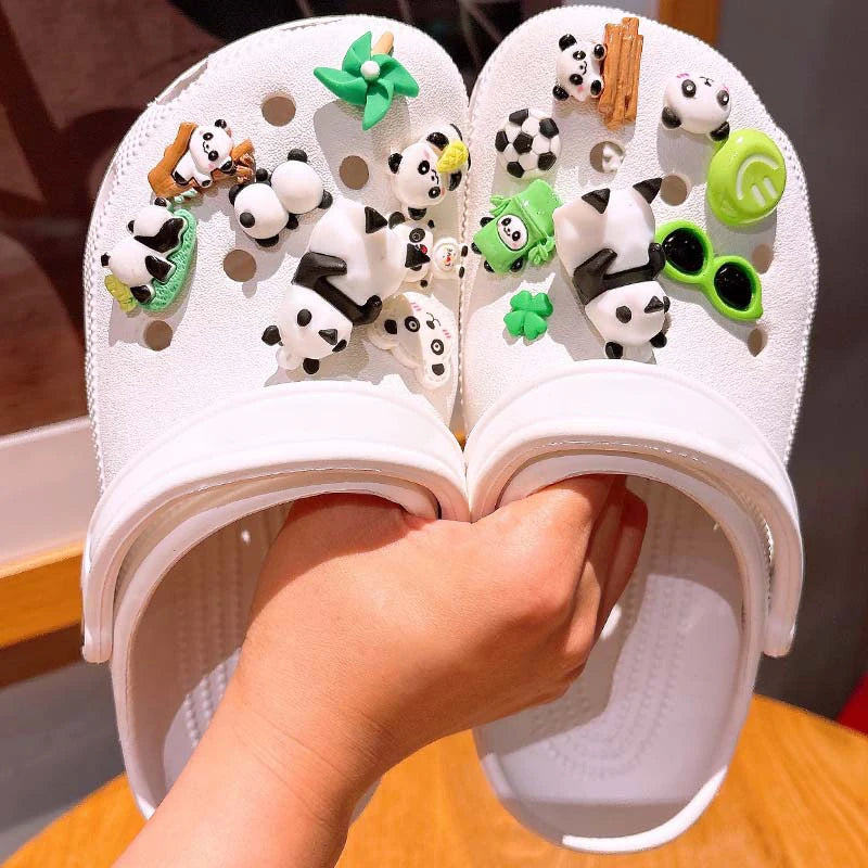 Sea DIY Shell Hole Punch Shoe Charms Ocean Lava Rock & Starfish Shoe Clips For Summer Sandals & Slippers Decorations Women Gifts