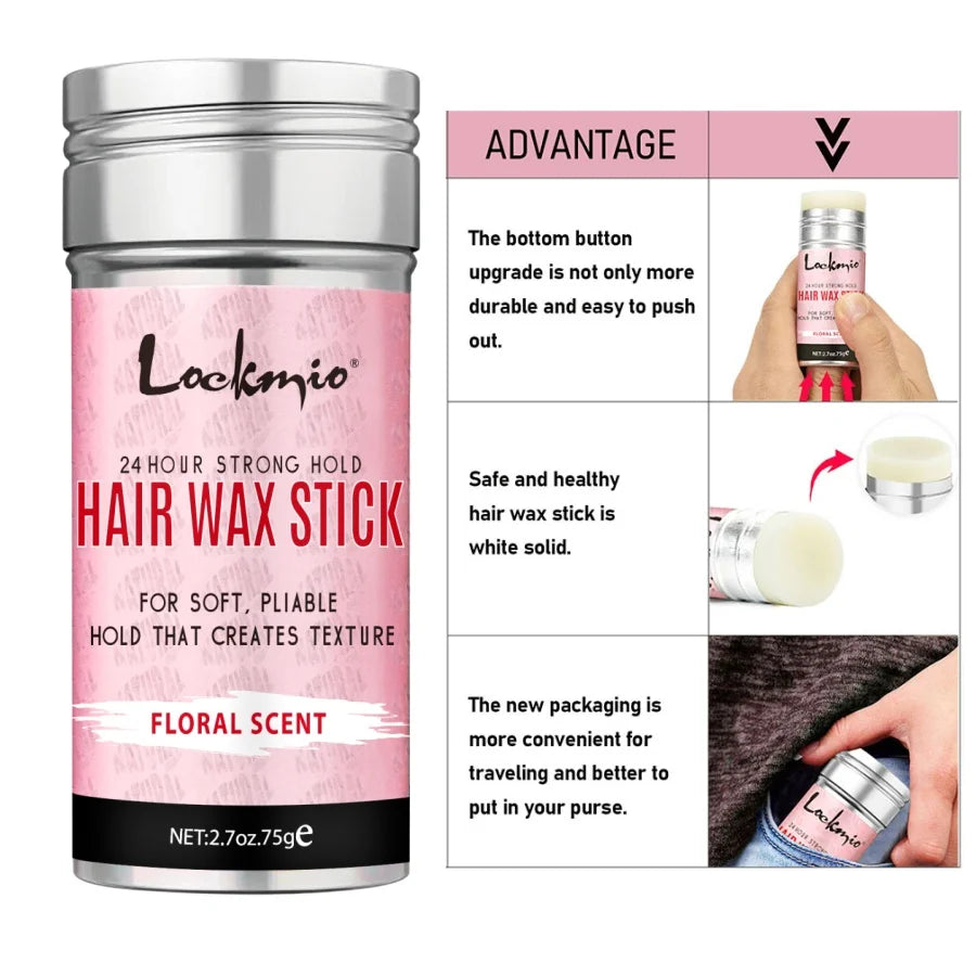 Lace Wig Adhesive Strong Wig Front Glue Liquid Remover Smooth Hair Wax Stick for Wig Broken Back Hair Styling Solid Pomade Cream