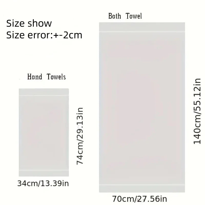 1/4/6pcs Bathroom Towels Set Big Bath Towel Cover 70x140cm/Hand Face Towel 34x74cm Christmas Gift Sport Home Hotel Towels Set