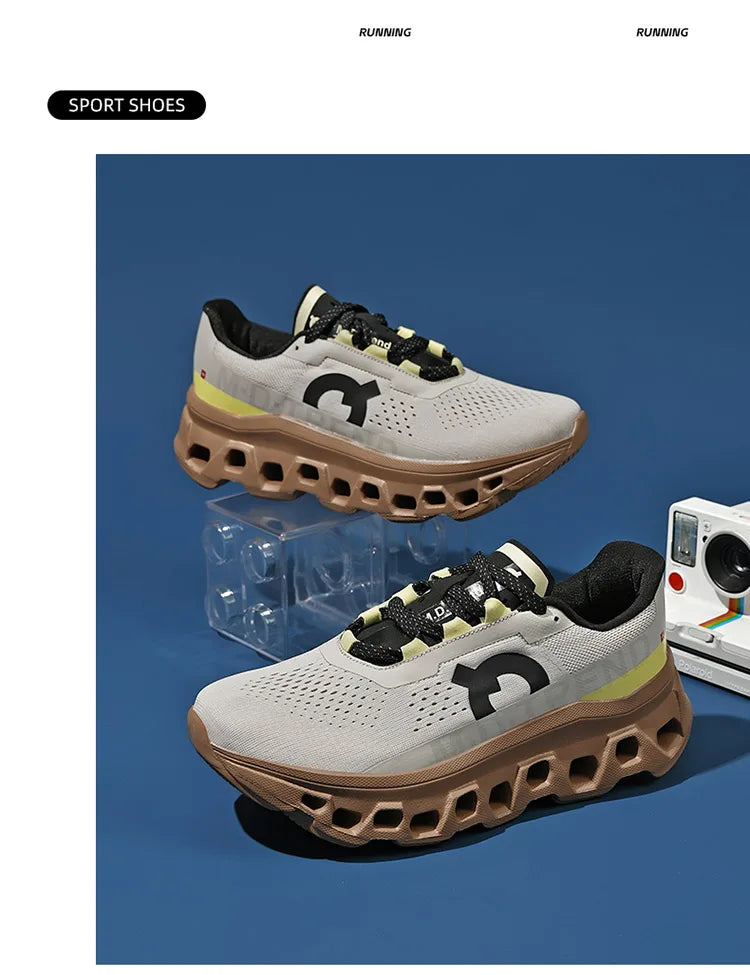 Men's sports shoes, lightweight carbon plate racing running shoes, winter shock absorption, anti slip, wear-resistant, breathabl