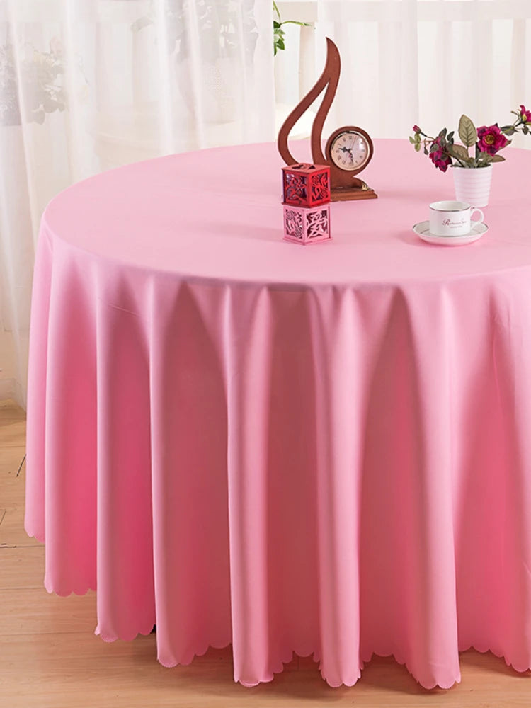 Wedding Christmas Decorative Table Cloth Round Tablecloths Dining Table Cover Birthday Banquet Decor Home Dining Table Cover