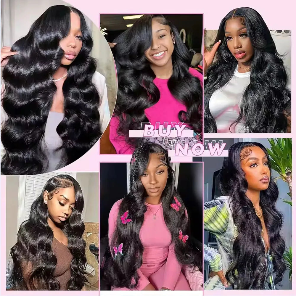 30 40 Inch Body Wave Bundles 100% Real Raw Human Hair Extensions Wet And Wavy Remy Weave Hair Bundles For Black Women