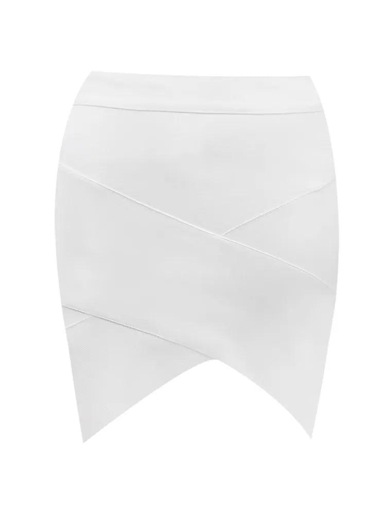 New Summer Dress Women Sexy Off the shoulder 2 Pieces White Bandage Dress Elegant Party Dress Vestido