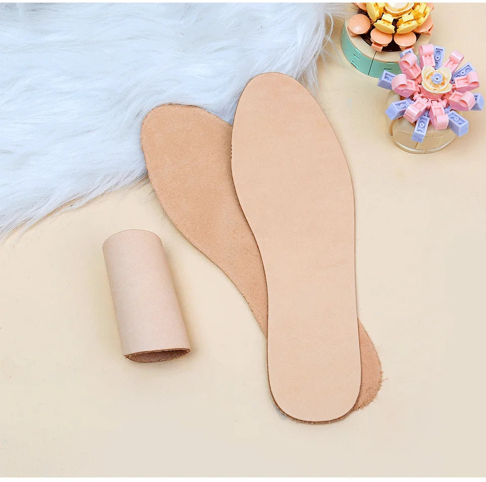 Head Layer Cowhide Insole Breathable and Sweat Absorbing Leather Shoe Pad Thick Genuine Leather Shoe Pad Thin Anti Odor Foot Pad