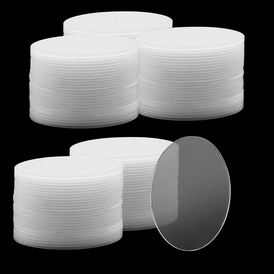 Clear/Frosted/Gold Round Acrylic Ornament Blanks,Acrylic Circle Disc for Vinyl,Christmas Decor,Engraving,Painting DIY Crafting