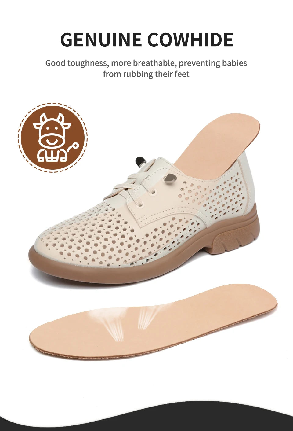 Head Layer Cowhide Insole Breathable and Sweat Absorbing Leather Shoe Pad Thick Genuine Leather Shoe Pad Thin Anti Odor Foot Pad