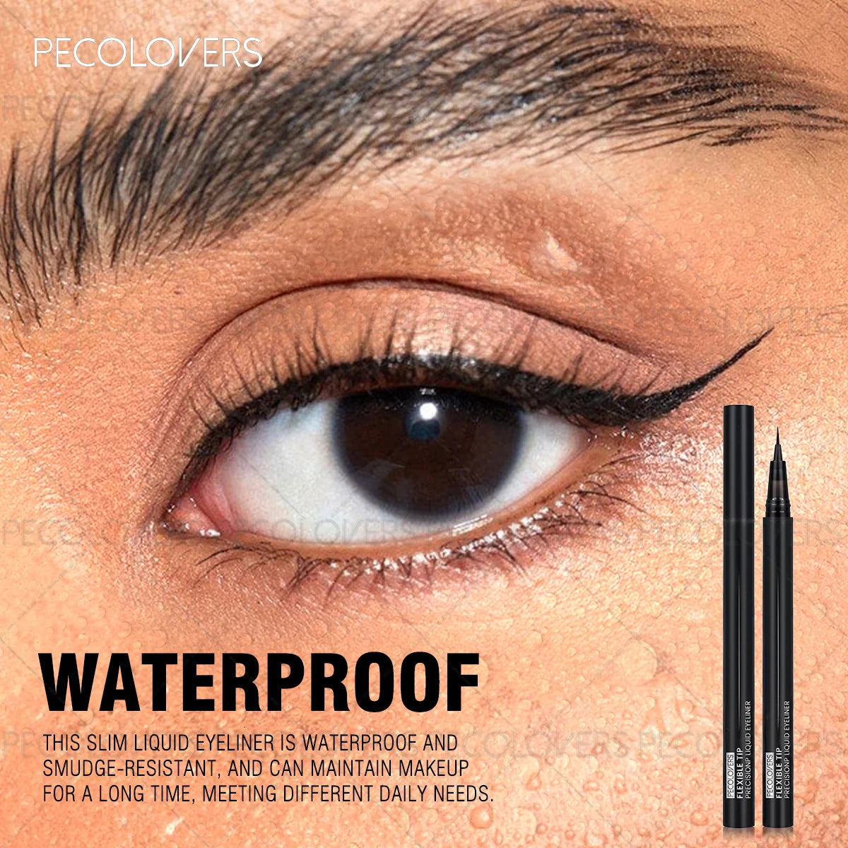 1PC Long Lasting Waterproof Black Liquid Eyeliner Pen Quick-dry Eye Liner Anti Smudge Liquid Eyeliner Pen Perfect for Festivals