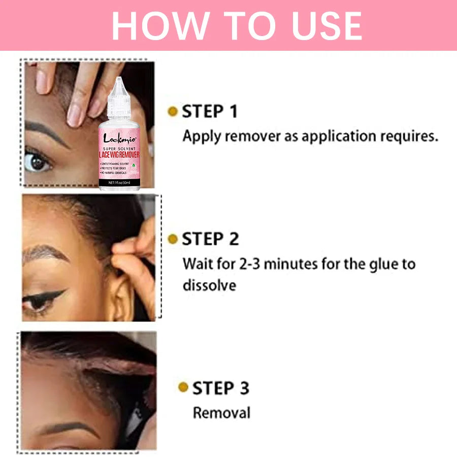 Lace Wig Dyeing and Installation Kit Lace Tint Mousse for Wig Invisible Adhesive Melting Spray for Wigs Front Closure & Remover