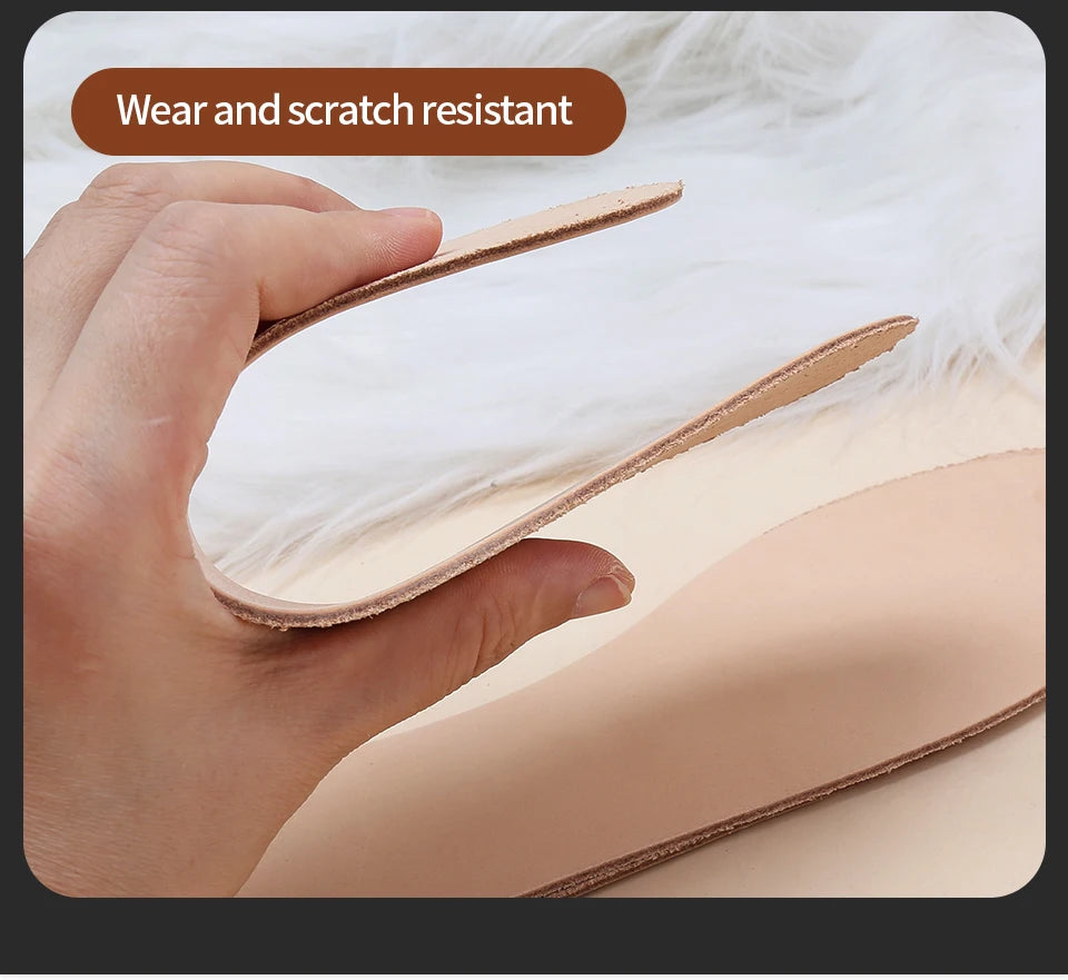 Head Layer Cowhide Insole Breathable and Sweat Absorbing Leather Shoe Pad Thick Genuine Leather Shoe Pad Thin Anti Odor Foot Pad