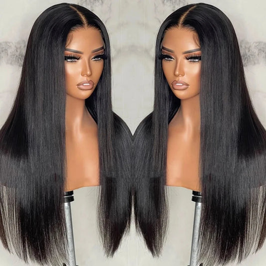 Wear And Go Glueless Wig Straight 6x4 5x5 9x6 7x5 Lace Closure Glueless Wig Human Hair Ready To Wear Pre Cut Wig Remy Hair