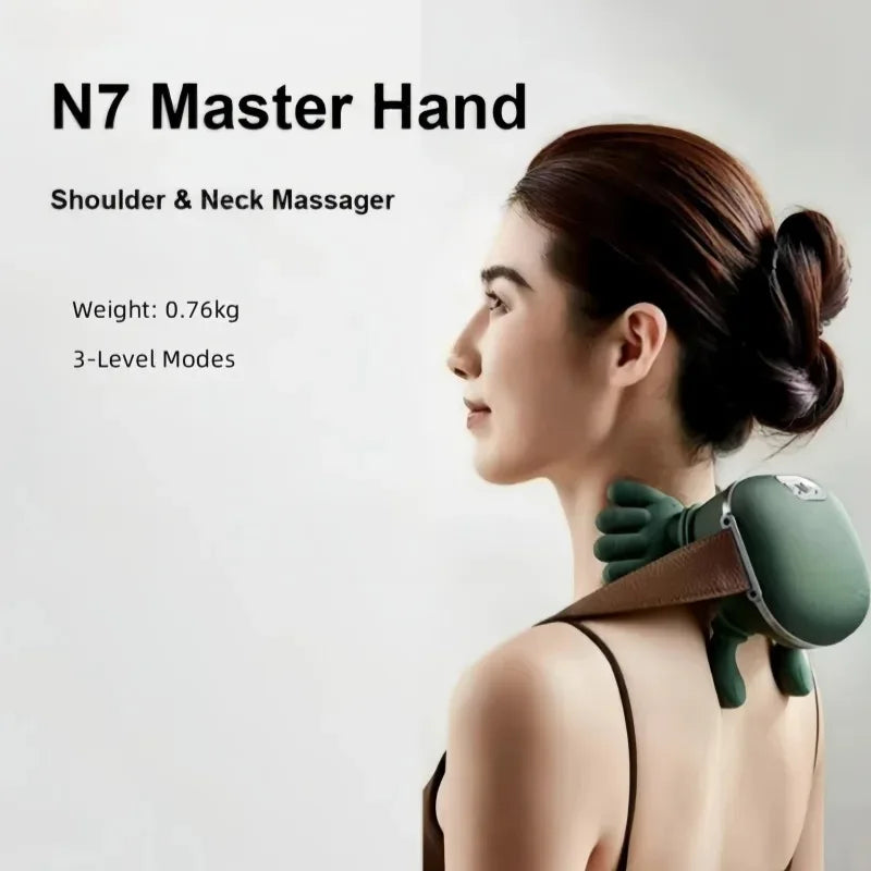 Bionic Hand Shoulder Neck Massager Finger Pressure Shiatsu Neck Back and Shoulder Massager Electric Kneading Neck Deep Massage