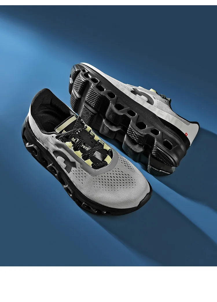 Men's sports shoes, lightweight carbon plate racing running shoes, winter shock absorption, anti slip, wear-resistant, breathabl