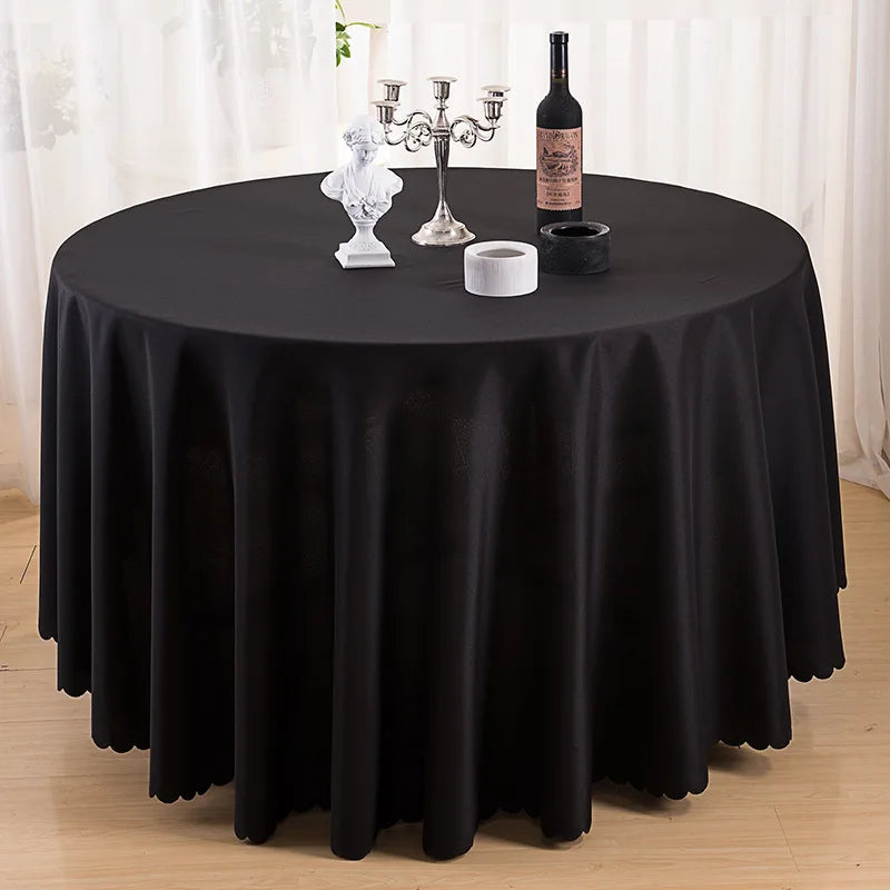 Wedding Christmas Decorative Table Cloth Round Tablecloths Dining Table Cover Birthday Banquet Decor Home Dining Table Cover