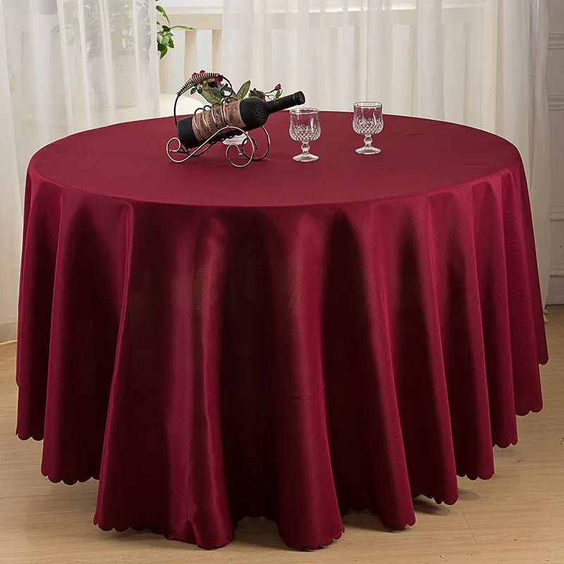 Wedding Christmas Decorative Table Cloth Round Tablecloths Dining Table Cover Birthday Banquet Decor Home Dining Table Cover